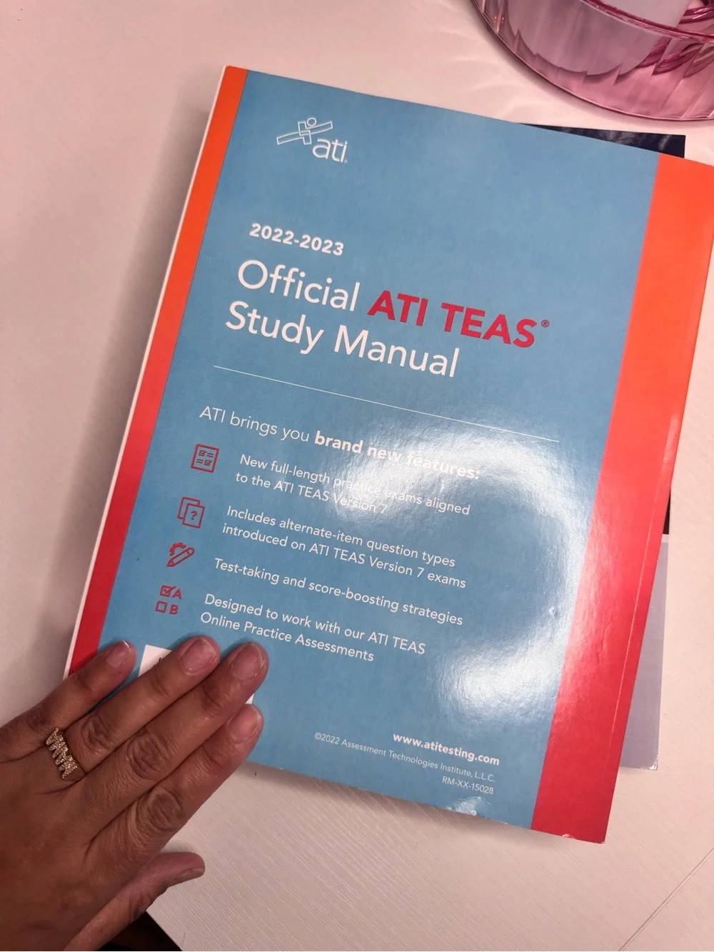 ATI TEAS Official Study Manual - Blue and Red
